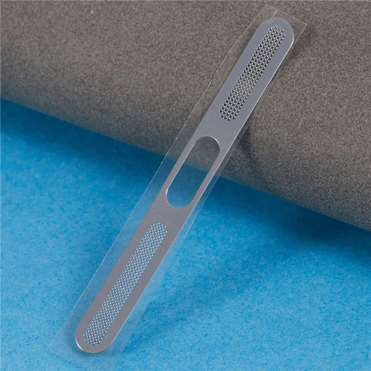 For iPhone 15 Bottom Speaker Mesh Decal Dustproof Aluminum Sticker