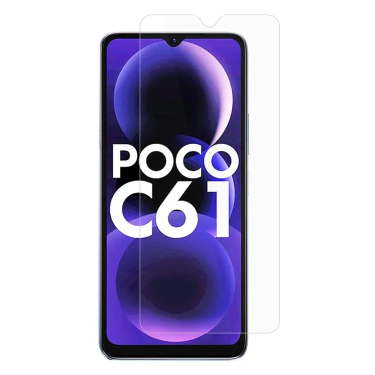 For Xiaomi Poco C61 4G Tempered Glass Screen Protector 0.3mm Explosion-proof Screen Film
