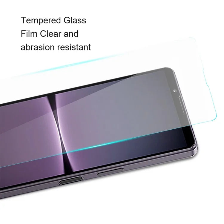 AMORUS For Sony Xperia 5 VI Screen Protector 2.5D High Aluminum-silicon Glass Film Case Friendly