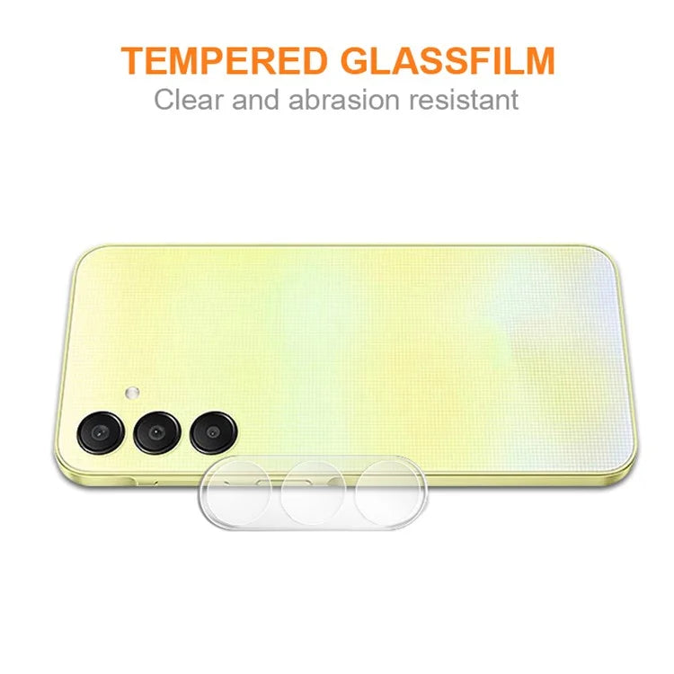 AMORUS For Samsung Galaxy A25 5G (Global) (161.0 x 76.5 x 8.3mm) Rear Lens Protector Tempered Glass Lens Film, Transparent