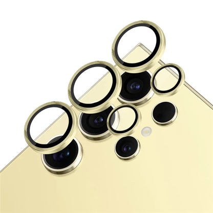 NORTHJO 1 Set For Samsung Galaxy S24 Ultra Camera Lens Film CD Vein Metal Ring + Tempered Glass Lens Film