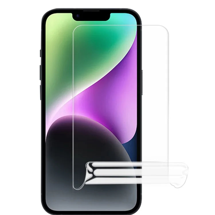 For iPhone 14 Screen Protector Anti-fingerprint Clear TPU Hydrogel Film