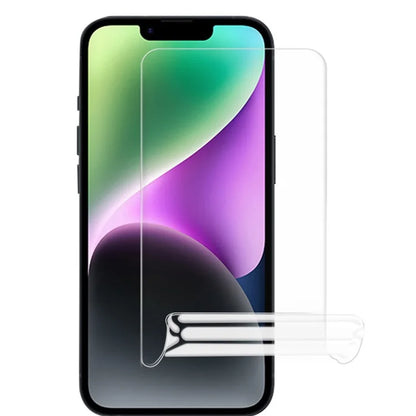For iPhone 14 Screen Protector Anti-fingerprint Clear TPU Hydrogel Film