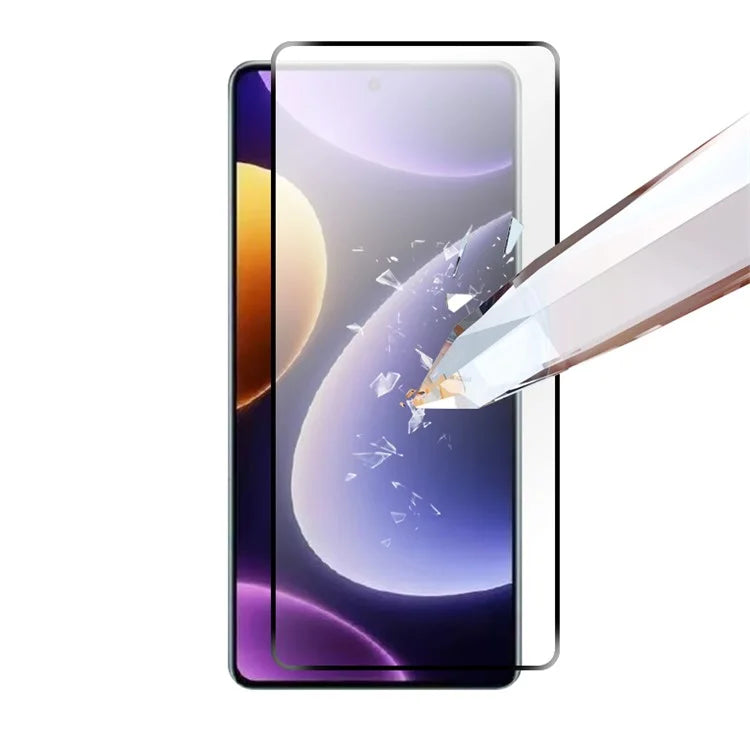 RURIHAI 10Pcs For Xiaomi Poco F6 Pro 5G / K70 5G / K70 Pro 5G  Screen Protector High Aluminum-Silicon Glass Film Secondary Hardening Anti-Shatter