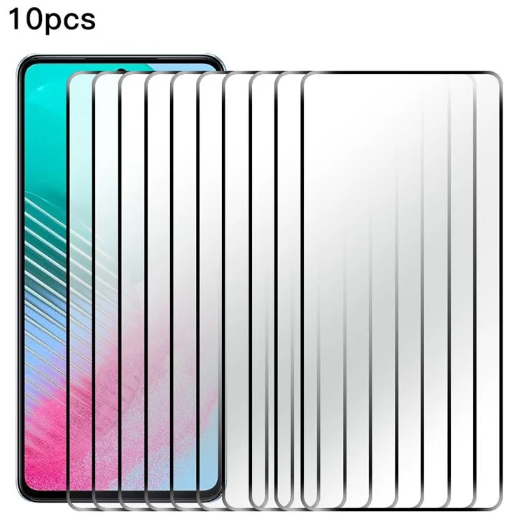 RURIHAI 10Pcs For Samsung Galaxy M55 5G / C55 5G / F55 5G Screen Protector Secondary Hardening High Aluminum-Silicon Glass Film