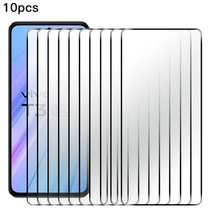 RURIHAI 10Pcs For vivo T3 5G Screen Protector 0.26mm Secondary Hardening High Aluminum-silicon Glass Film