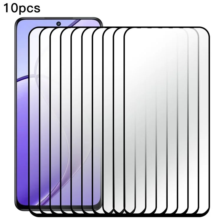 RURIHAI 10Pcs For Realme 12 5G Secondary Hardening Screen Protector 0.26mm High Aluminum-Silicon Glass Film