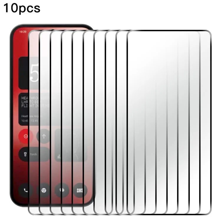 RURIHAI 10Pcs For Nothing Phone (2a) Screen Protector Ultra Resistant High Aluminum-silicon Glass Film