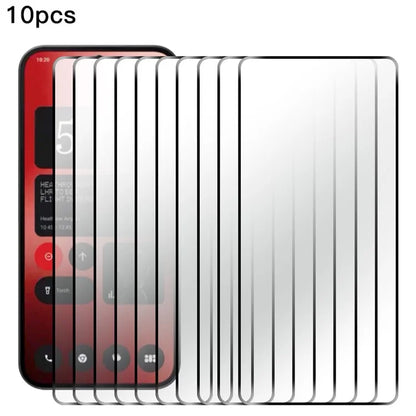 RURIHAI 10Pcs For Nothing Phone (2a) Screen Protector Ultra Resistant High Aluminum-silicon Glass Film