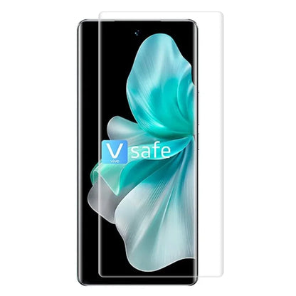 RURIHAI For vivo V30 5G / V30 Pro 5G UV Liquid CSG Glass Screen Protector Support Fingerprint Unlock