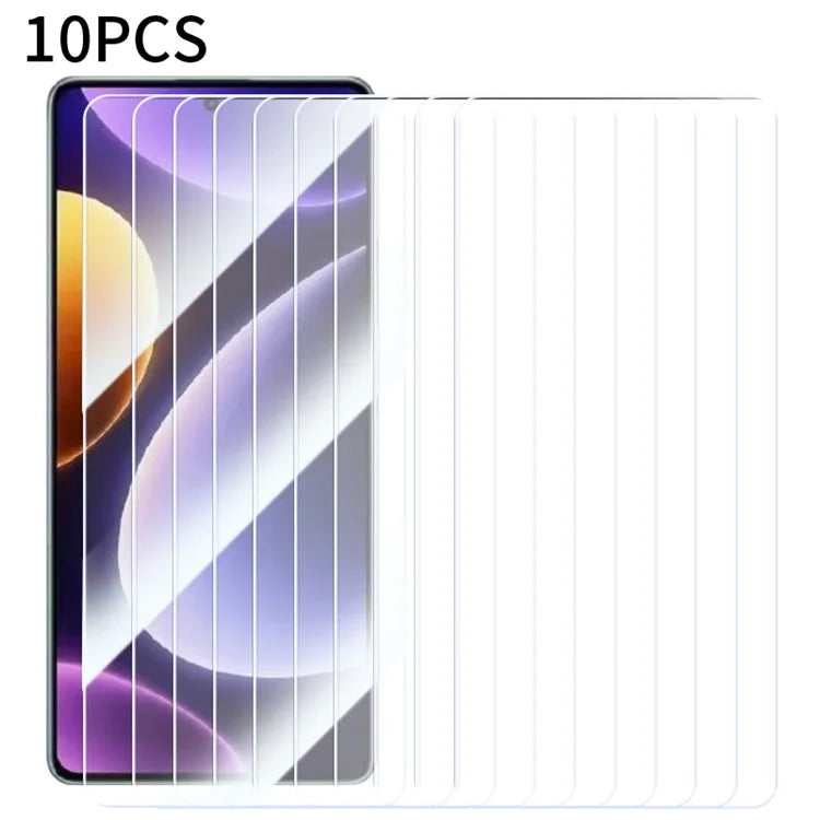 RURIHAI 10Pcs For Xiaomi Poco F6 Pro 5G / K70 5G / K70 Pro 5G Screen Protector 2.5D HD Clear High Aluminium-Silicon Glass Film