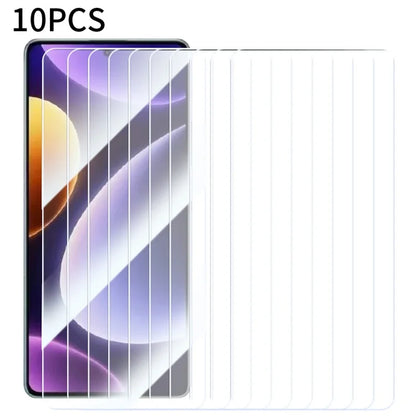 RURIHAI 10Pcs For Xiaomi Poco F6 Pro 5G / K70 5G / K70 Pro 5G Screen Protector 2.5D HD Clear High Aluminium-Silicon Glass Film