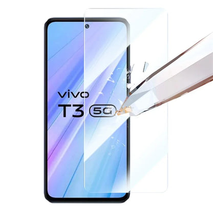 RURIHAI For vivo T3 5G Screen Protector 2.5D 9H High Aluminium-silicon Glass Screen Film
