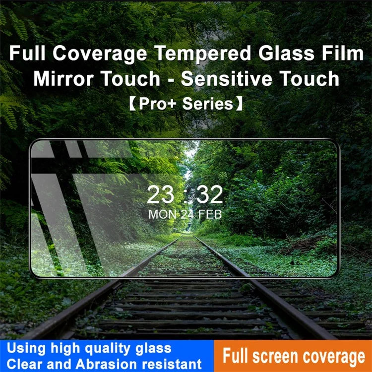 IMAK Pro+ Series For vivo Y200e 5G / Y100 5G (Indonesia) / V30 Lite 5G Screen Protector Full Cover Tempered Glass Film