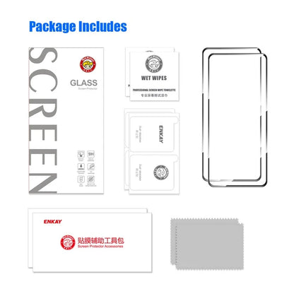 ENKAY HAT PRINCE 2Pcs for TECNO Spark 20 Pro Screen Protector 9H High Aluminium-Silicon Glass Screen Film