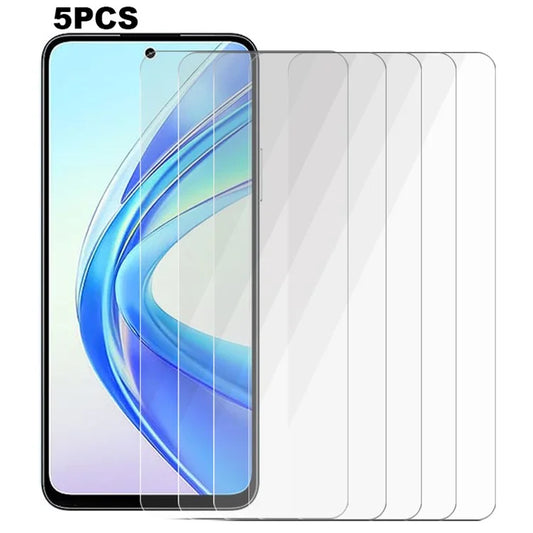 5PCS For Honor X7b 5G Screen Protector 2.5D 0.3mm HD Clear Tempered Glass Screen Guard