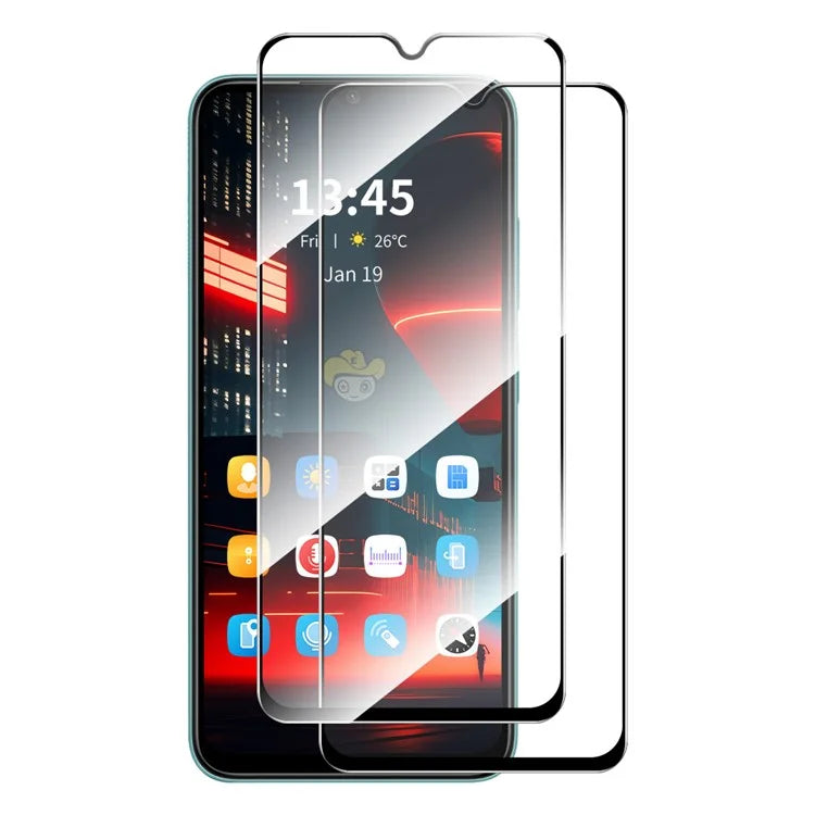 ENKAY HAT PRINCE 2Pcs for vivo iQOO U5e 5G Complete Covering Film 0.26mm 9H Screen Protector