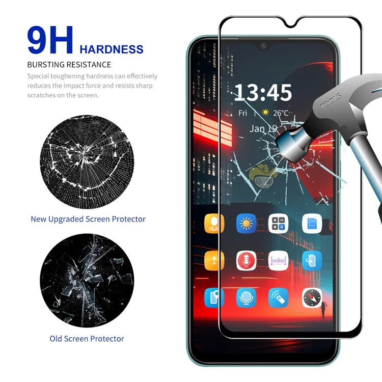 ENKAY HAT PRINCE for vivo G2 5G Anti-Scratch Screen Film Silk Printing Clear Full Glue 0.26mm Full Screen Protector