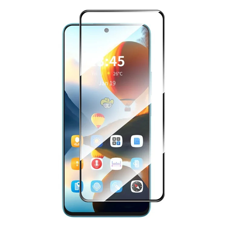 ENKAY HAT PRINCE for vivo iQOO 12 5G Screen Protector High Aluminium-silicon Glass Film Full Glue Bubble-Free