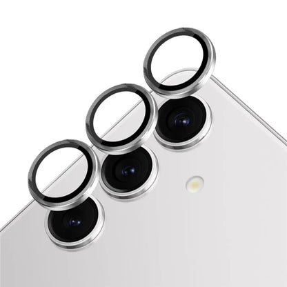 NORTHJO 1 Set For Samsung Galaxy S24 Camera Lens Film CD Vein Metal Ring + Tempered Glass Lens Film