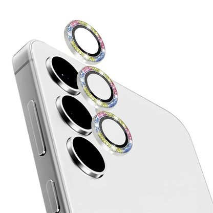 NORTHJO For Samsung Galaxy S24+ 1 Set Camera Lens Protector Glitter Metal Ring Ultra Clear Lens Film