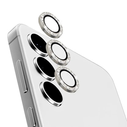 NORTHJO For Samsung Galaxy S24+ 1 Set Camera Lens Protector Glitter Metal Ring Ultra Clear Lens Film