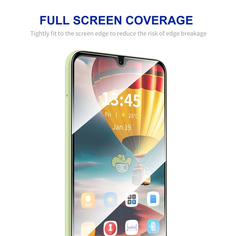 ENKAY HAT PRINCE for ZTE Blade A72 5G Silk Printing Screen Protector High Aluminium-silicon Glass Film