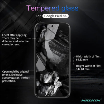 NILLKIN H+Pro for Google Pixel 8a Screen Protector 9H Anti-Scratch AGC Glass Film