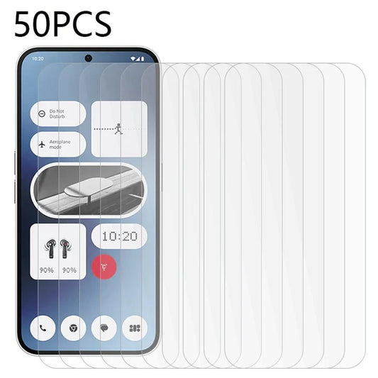 50PCS For Nothing Phone (2a) 2.5D 0.3mm Screen Protector HD Clear Tempered Glass Film