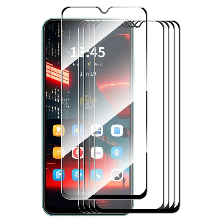 ENKAY HAT PRINCE 5Pcs for itel Vision 3 Screen Protector 9H Hardness Full Glue Silk Printing Film