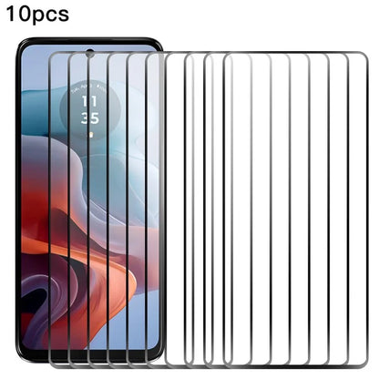RURIHAI 10Pcs For Motorola Moto G34 5G Clear Screen Protector Anti-Shatter High Aluminum-silicon Glass Film