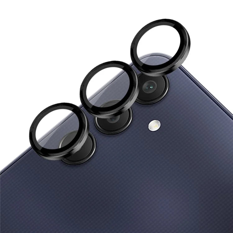 NORTHJO 1 Set For Samsung Galaxy A25 5G (Global) (161.0 x 76.5 x 8.3mm) 9H Camera Lens Film with CD Vein Metal Ring