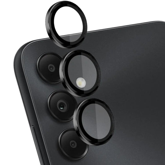 NORTHJO 1 Set For Samsung Galaxy A05s 4G Tempered Glass Camera Lens Protector with CD Vein Metal Ring