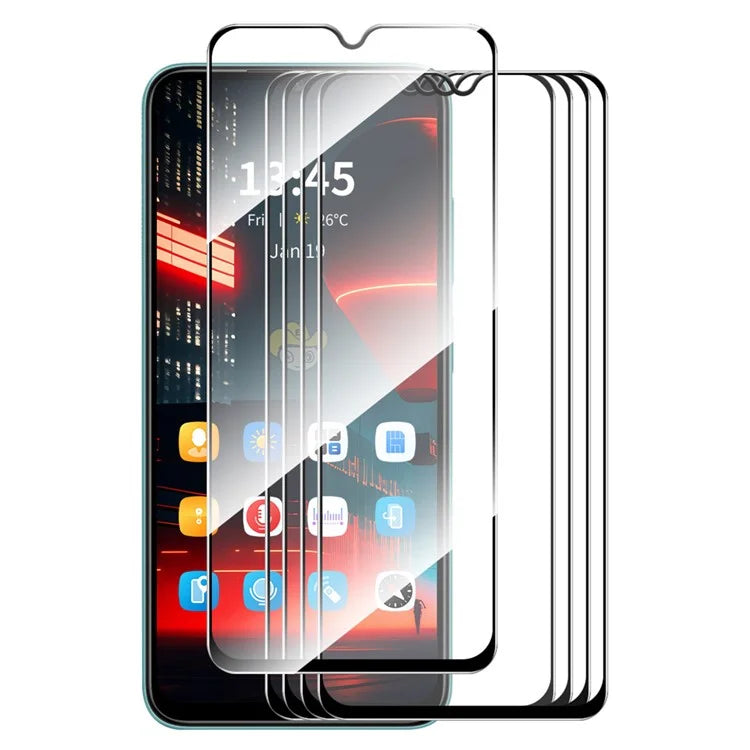 ENKAY HAT PRINCE 5Pcs for Samsung Galaxy Xcover7 Full Screen Protector Silk Printing 0.26mm Film
