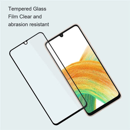 AMORUS 2Pcs For Samsung Galaxy M15 5G Tempered Glass Screen Protector Silk Printing 9H Film