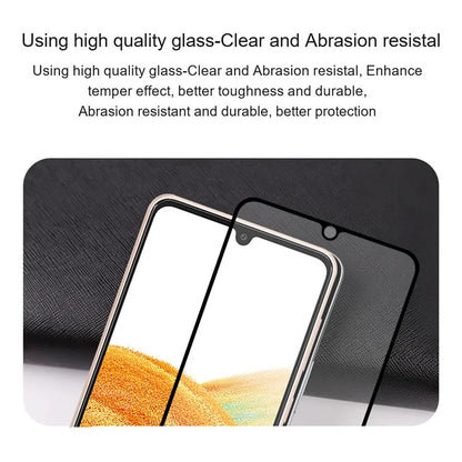 AMORUS 2Pcs For Samsung Galaxy M15 5G Tempered Glass Screen Protector Silk Printing 9H Film
