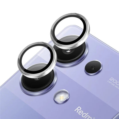 NORTHJO 1 Set For Xiaomi Poco M6 Pro 4G / Redmi Note 13 Pro 4G Camera Lens Protector CD Vein Metal Ring Lens Film