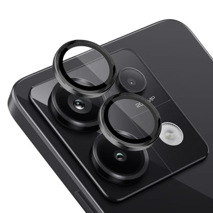 NORTHJO 1 Set For Xiaomi Redmi Note 13 Pro 5G / Poco X6 5G Camera Lens Film Tempered Glass+Metal Ring Lens Protector