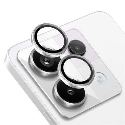 NORTHJO 1 Set For Xiaomi Redmi Note 13 Pro 5G / Poco X6 5G Camera Lens Film Tempered Glass+Metal Ring Lens Protector