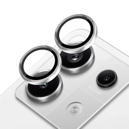 NORTHJO 1 Set For Xiaomi Redmi Note 13 Pro 5G / Poco X6 5G Camera Lens Film Tempered Glass+Metal Ring Lens Protector