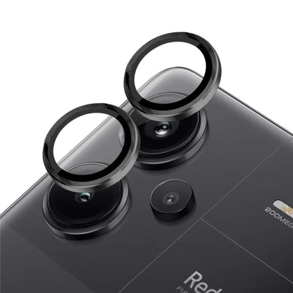 NORTHJO 1 Set For Xiaomi Redmi Note 13 Pro+ 5G Camera Lens Film Anti-fingerprint Tempered Glass+Metal Ring Lens Protector