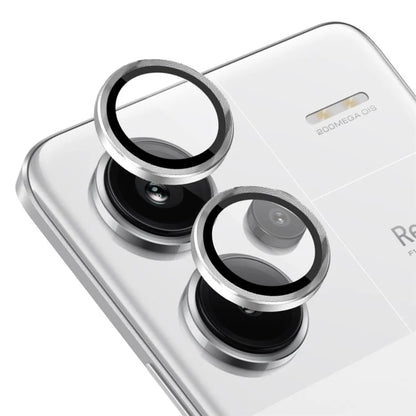 NORTHJO 1 Set For Xiaomi Redmi Note 13 Pro+ 5G Camera Lens Film Anti-fingerprint Tempered Glass+Metal Ring Lens Protector