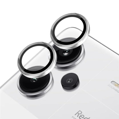 NORTHJO 1 Set For Xiaomi Redmi Note 13 Pro+ 5G Camera Lens Film Anti-fingerprint Tempered Glass+Metal Ring Lens Protector