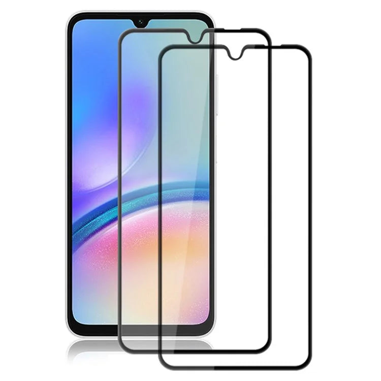 AMORUS 2Pcs For Samsung Galaxy A05s 4G / M14 4G Silk Printing Tempered Glass Screen Protector Silk Printing Film