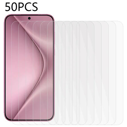 50PCS For Huawei Pura 70 Tempered Glass Film 2.5D 0.3mm Clear Screen Protector Wholesale Phone Accessories