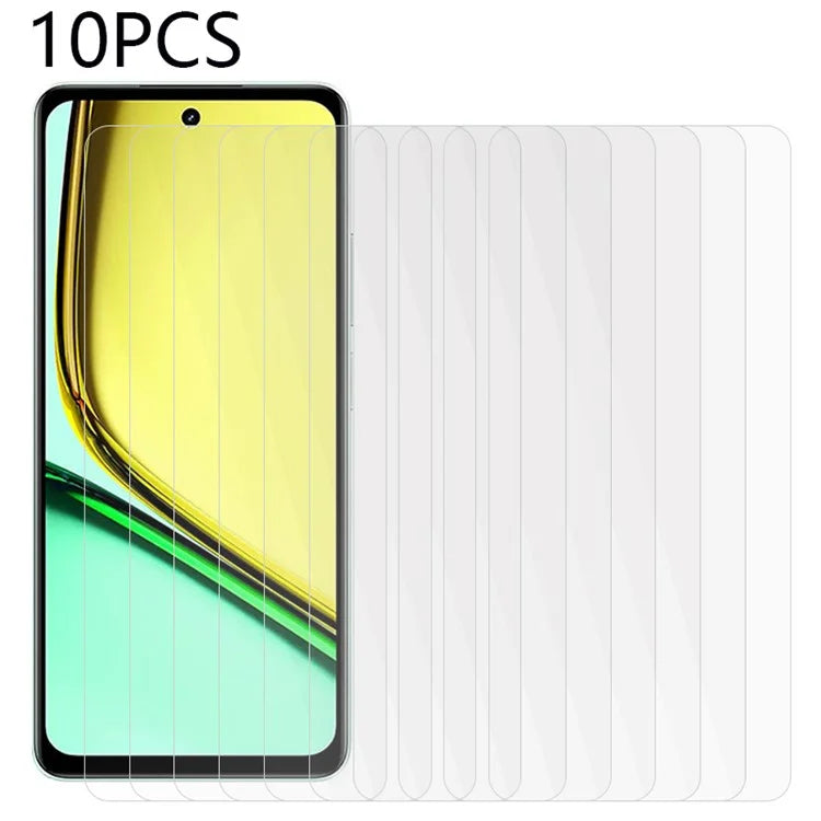 10PCS For 	Realme 12 Lite 4G HD Clear Tempered Glass Screen Protector Anti-Explosion 2.5D Screen Film