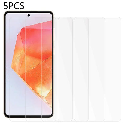 5PCS For Samsung Galaxy M55 5G / C55 5G / F55 5G Clear Screen Protector 2.5D 0.3mm Thin Tempered Glass Screen Guard