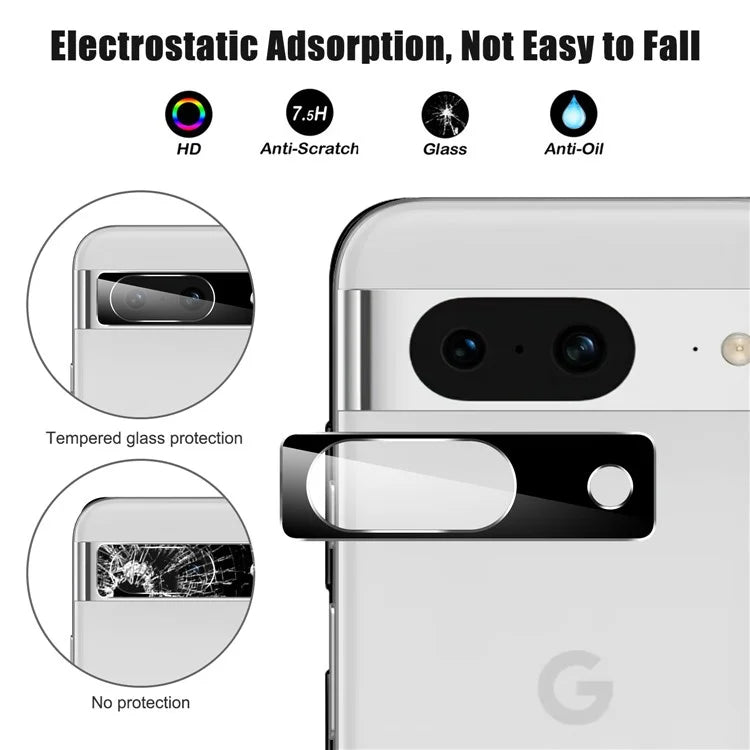 For Google Pixel 8a Camera Lens Protector 9H Tempered Glass Rear Lens Film