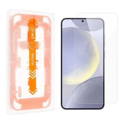 100PCS For Samsung Galaxy S24+ Screen Protector Clear Tempered Glass Anti-explosion Film with Dust Chamber