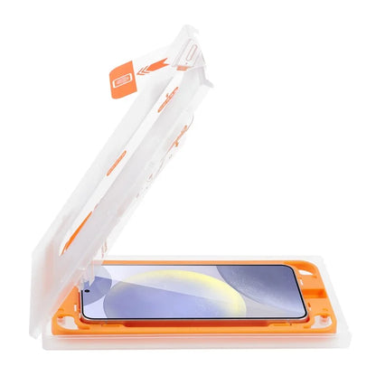 100PCS For Samsung Galaxy S24+ Screen Protector Clear Tempered Glass Anti-explosion Film with Dust Chamber
